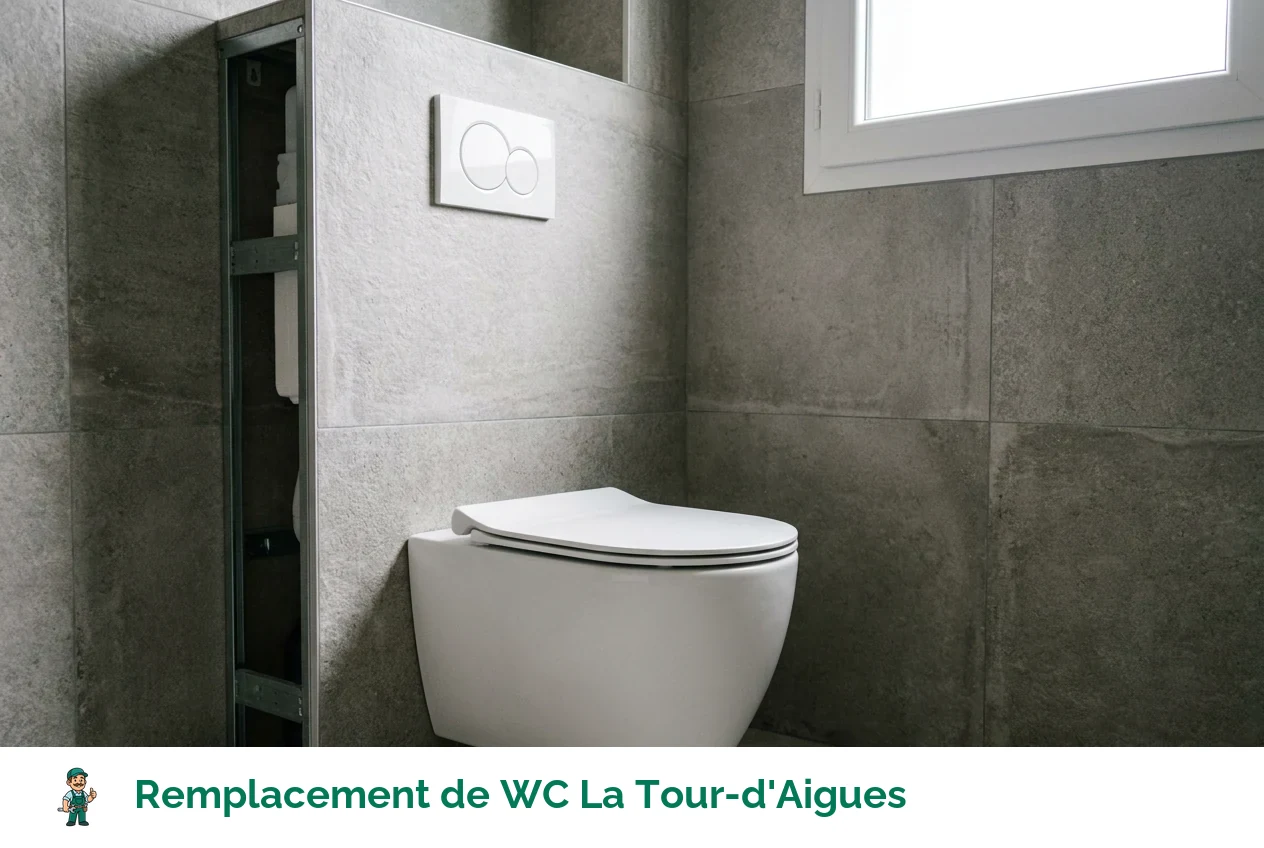 Remplacement de WC à La Tour-d'Aigues
