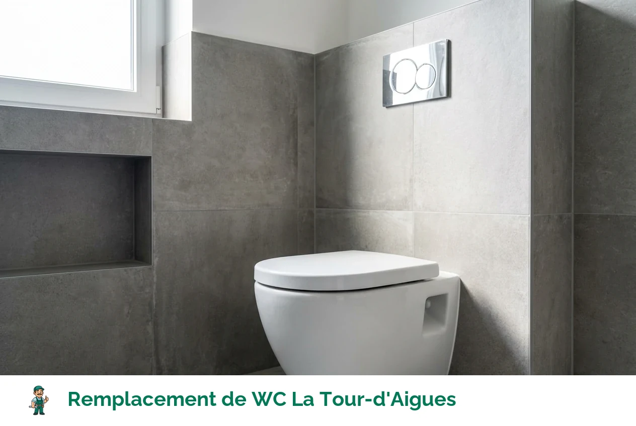 Remplacement de WC à La Tour-d'Aigues
