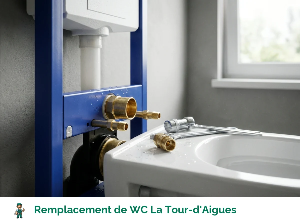 Remplacement de WC à La Tour-d'Aigues